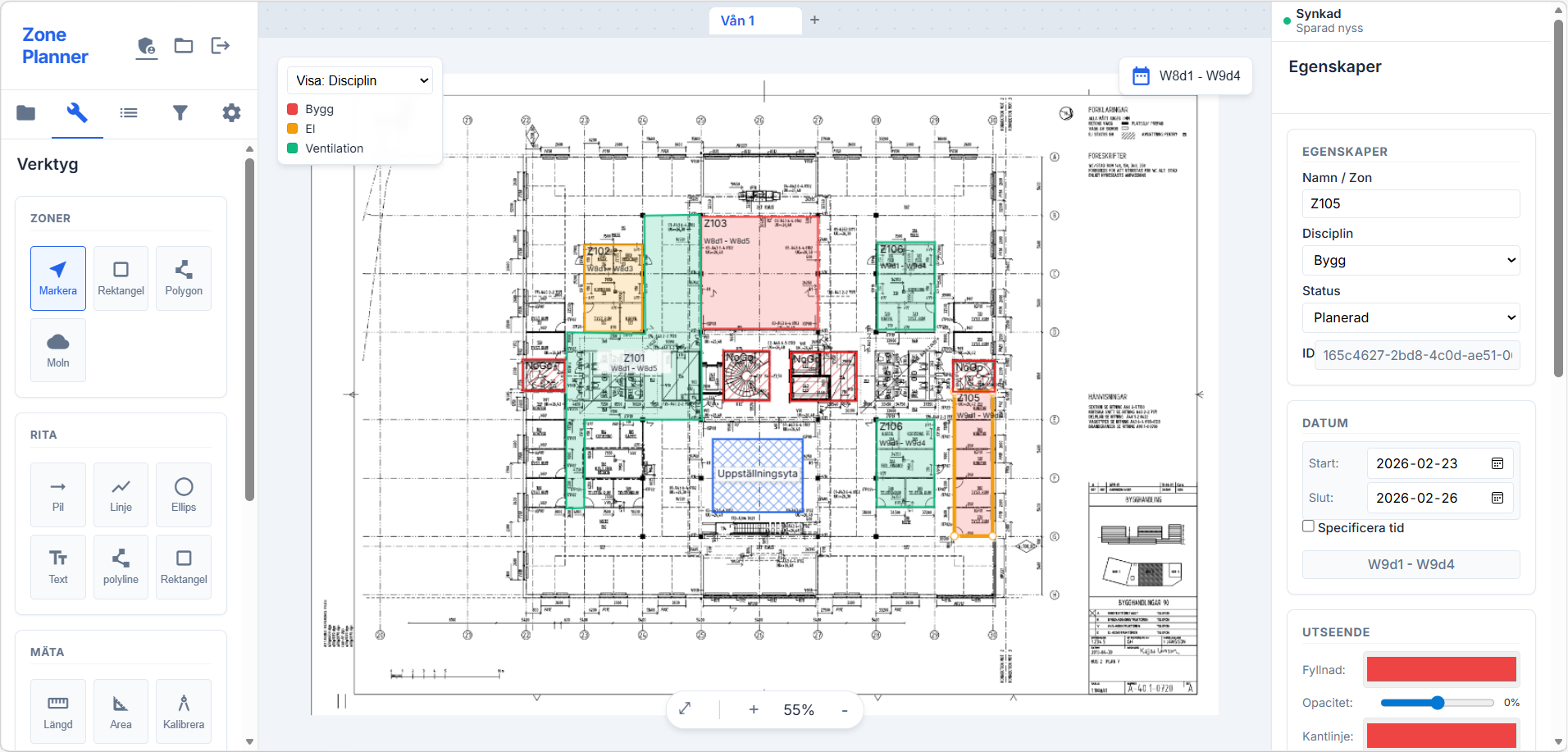 ZonePlanner Dashboard Screenshot